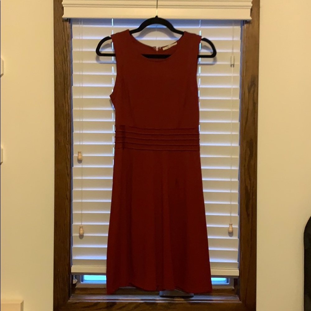 Burgundy Sleeveless Dress